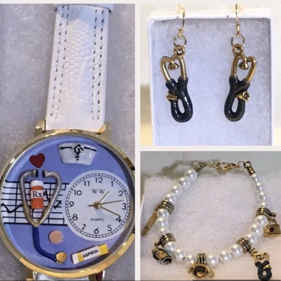 Whimsical gifts Jewelry - Whimsical watches nurse 3 piece watch set